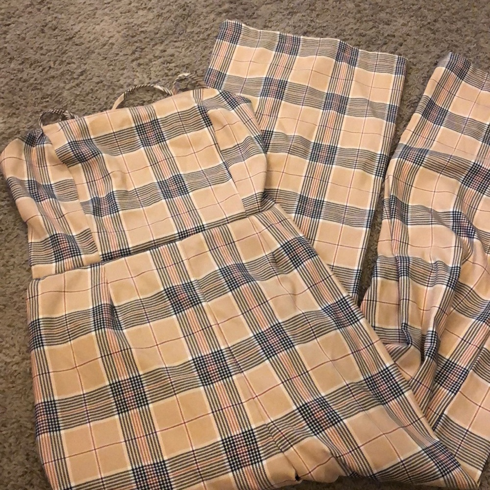 Forever 21 plaid jumpsuit!